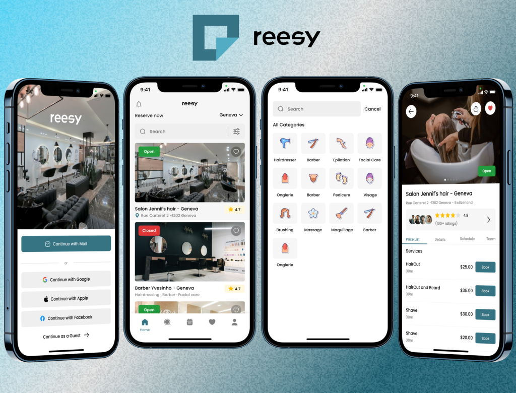 Reesy User & Salon App