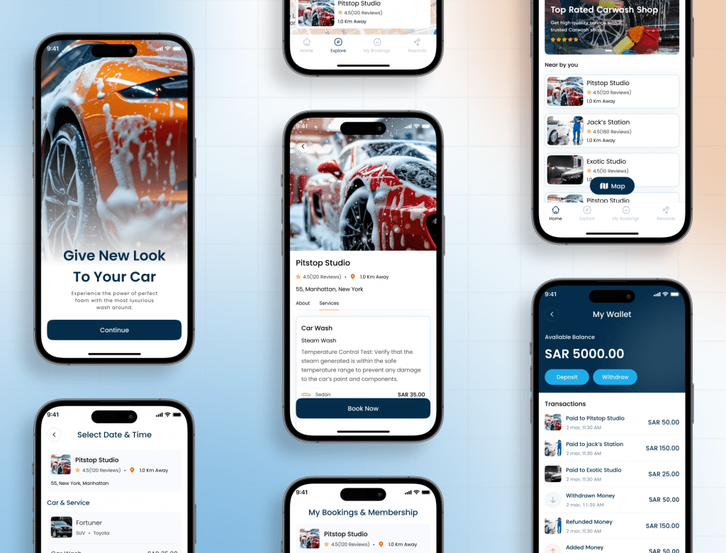 Car Wash App Development Services