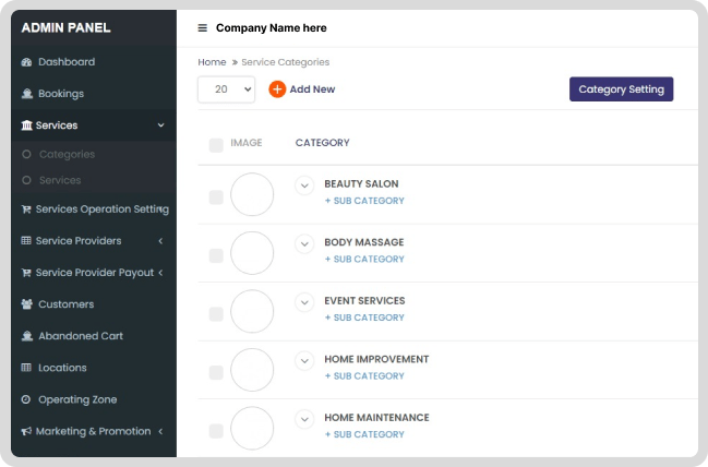 Admin Dashboard