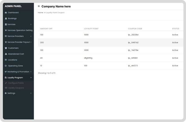 Admin Dashboard