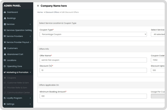 Admin Dashboard